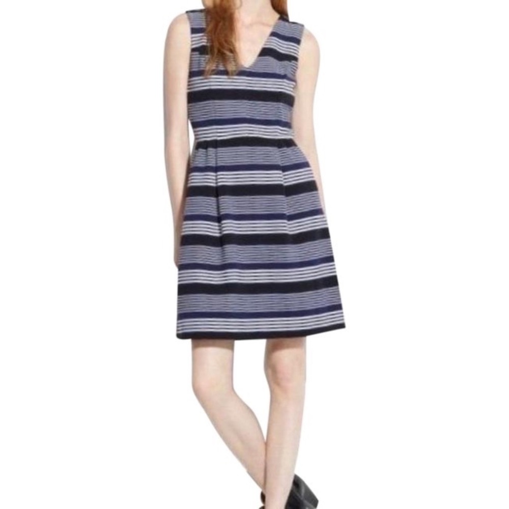 Madewell blue and white striped dress